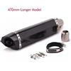 Tubo di Scarico moto terminale moto silenziatore universale carbonio carbon look
