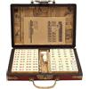 NiC IS COCNG Antico Mahjong, 144 Piastrelle di Mahjong, Tuta Portatile Cinese...
