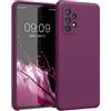 kwmobile Cover per Samsung Galaxy A52 / A52 5G / A52s 5G Custodia - Back Case per Smartphone in Silicone TPU - Protezione Gommata - viola bordeaux