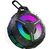 Ortizan Cassa Bluetooth Doccia, Cassa Bluetooth 5.3, Portatile Shower Speaker IPX7 Impermeabile, 20 Ore di Autonomia 6 RGB, 15W Vero Stereo Senza, Fili Chiamate in Vivavoce, Altoparlante Bluetooth con Ventosa