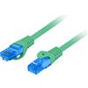 Lanberg S/FTP cavo patch cat.6A 20m LSZH CCA fluke passato verde