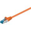 Goobay 10x Goobay 94146 Cavo patch CAT 6A, S/FTP (PiMF), arancione, 0,25 m - conduttore in rame (CU), guaina senza alogeni (LSZH)