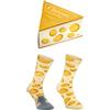 Rainbow Socks - Donna Uomo Divertenti Cotone Calze Formaggio e Topolino 1 Paia - Formaggio e Topolino - Tamaño 41-46