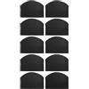 Ciieeo Cappello da Chef Monouso Nero Regolabile Non Tessuto 10 Pezzi | Cucina, Ristorante e Buffet, Assorbe Sudore, Protegge dagli Schizzi D'olio, Unisex