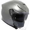AGV - K5 JET EVO E2206, Casco da Moto Jet Unisex, Casco Moto Open Face in Fibra di Carbonio e di Vetro, con Visiera Antigraffio e Anti-UV, Matt Luna Grey, L