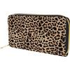 Dolyues Portafoglio da donna con cerniera lunga in pelle PU con tasche per monete pochette sottile portafoglio da donna borse da viaggio, 20 x 2 x 10 cm, Classico