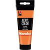 Marabu Acryl Color Vernice acrilica cremosa a base d'acqua, Arancione, 100 ml