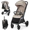 kk Kinderkraft Kinderkraft LOOM Passeggino leggero fino 27kg, Chiusura con una mano, cesto s...