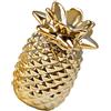Uonlytech Decorazione da Tavolo Ananas in Porcellana Oro Raffinata e Creativa per Arredamento Casa e Soggiorno