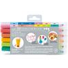 Kuretake Pens Zig Clean DOT ASST 12PK, Set di 12 Colori, taglia unica, 12 unità