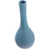 LOORGVEL Vaso in Ceramica Blu Moderno Apertura Stretta, Decorazione Semplice e Leggera per Arredare Casa o Ufficio
