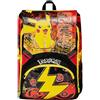 Seven Zaino Scuola Estensibile POKEMON - PIKACHU, Giallo Rosso - Zaino Doppio Scomparto Sdoppiabile Tramite Zip e Con Tasca Porta Borraccia, Zaino Bambino