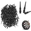 ALLY-MAGIC Punte per freccette in plastica, 100 pezzi, punte di ricambio in nylon, non facili da rompere e stabili, punte di ricambio per freccette morbide, colore nero, E21-FBT