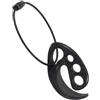 GATHINESS Clip per Disco Volante con Cavo in Plastica e Metallo Nero, Supporto Portatile per Outdoor, per Zaini e Cinture, Soluzione Versatile per Conservazione e Trasporto