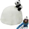 Générique Custodia decorativa per casco in peluche a forma di animale - Accessorio per casco da sci caldo, copertura di protezione invernale per ragazzi e ragazze | coperture per caschi da snowboard