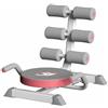 Aymzbd Abdominal con Supporto Allungato Attrezzo per Contrazione Core Roller Centrale E Poggiabraccia Regolabili Seduta Imbottita per Tonificazione Adatto per Salotto, Rosa, Rosa Carne