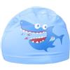VILLCASE Cuffia da Nuoto per Ragazzo Ragazza in Pu Blu Adorabile Motivo Animale, Elastica e Confortevole per Un'atmosfera Estiva in Piscina