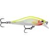 RAPALA - Shadow Rap Solid shad pesca pesca - costruzione in plastica - esca d'acqua dolce - profondità nuoto 0.9-1,2m - taglia 5 cm / 5,5 g - realizzato in Estonia - Chartreuse fluorescente argento