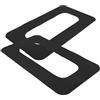 GATHINESS 2 Pezzi Patch Connettore per Slot Pinna Tavola da Surf e Paddleboard in PVC Nero Compatibilità Versatile e Adattamento Preciso per Sport Acquatici