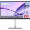 BenQ MA270S 27 5K 5120x2880 Monitor Nano Gloss per creators Mac; Thunderbolt 4 96W/15W, Mac Colour, daisy chain, KVM, comandi luminosità e volume su Mac, gamma cromatica P3.