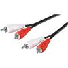 Goobay 50030 Cavo di Collegamento Stereo 2, RCA, 5m Lunghezza del Cavo