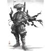 Komar Quadro da parete Star Wars Vision Samurai Bounty Hunter - dimensioni 50 x 70 cm - cameretta dei bambini