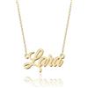 UMAGICBOX Collana Personalizzata con Nome | Scegli tra 14 Stili di Carattere | Ciondolo Personalizzabile in Acciaio Inossidabile Placcato in Oro 18K e Argento Sterling | Regalo per Lei
