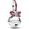 PANDORA Moments Campana di Natale - Ciondolo a charm in argento sterling, compatibile con Moments, 794246C01