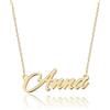 UMAGICBOX Collana con nome personalizzato | 14 stili di font tra cui scegliere | Ciondolo personalizzabile in acciaio inossidabile placcato in oro 18K e argento sterling | Un regalo indimenticabile