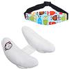 active capricorn Bambino Regolabile Supporto del Collo Cuscino & Responsabile Sicurezza della Fascia di Supporto per Seggiolino Auto, Bambini Infantile del Collo e Testa Protezione, Gufo Blu
