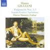 Mauro Giuliani Guitar Music Vol. 2: Potpourris Nos. 1 - 3 (Tamayo) (CD) Album