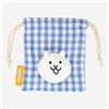 PONOS The Battle Cats Sacchetto con coulisse Boa Face Cat Japan