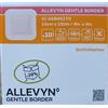 Smith & Nephew Allevyn, Gentle Border, 66800270, 10 Cerotti adesivi in schiuma, 10 cm x 10 c...