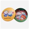 PONOS The Battle Cats Flake Sticker Tin Nyanko Village Yellow Japan