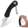 FLISSA Mini Coltello Tascabile, Coltello a Serramanico con Manico in G10,Lama...