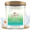 Glade Candela Profumata Grande con Oli Essenziali, Fragranza Seaside Beach Sand, Spiaggia Bianca, Durata fino a 85 Ore, 454gr
