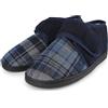 riemot Pantofole da uomo, comode, con suola in memory foam, con gancio regolabile, con adesivo, calde, traspiranti, per interni ed esterni, da uomo 43 EU