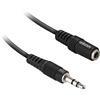Ekon cavo prolunga jack 3.5mm, cavo AUX, 5 metri, femmina maschio, antipiega, per stereo, laptop, cuffie, mp3, iPod, smartphone, tablet, radio, autoradio