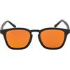 Cressi Riviera Sunglasses Black/Mirrored Lens Orange - Occhiali Sportivi da Sole Polarizzati Uomo Donna Ideali per Ambienti Acquatici e Nautica, Montatura TR90 Nero, Lenti TAC Arancio a Specchio