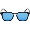 Cressi Riviera Sunglasses Black/Mirrored Lens Blue - Occhiali Sportivi da Sole Polarizzati Uomo Donna Ideali per Ambienti Acquatici e Nautica, Montatura TR90 Nero, Lenti TAC Blu a Specchio