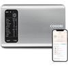 Cosori Bilancia da cucina digitale con calcolo nutrizionale, bilancia nutrizionale app traccia 19 nutrienti, analisi dei dati calorie, bilancia alimentare in acciaio inox da 5 kg, adatta per perdita