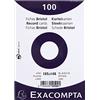 Exacompta 10509E Cartoncini Bristol, 105 x 148mm, Bianco