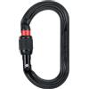 Petzl M72A SLN NEW OXAN Moschettone Ovale ad Alta Resistenza, Dimensioni: Chiusura a Vite, Nero