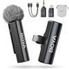 BOYA BOYALINK 2 A1 Microfono per iPhone Android Fotocamera, 48kHz 24Bit, 300m...