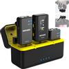 NEEWER CM28 Microfono Lavalier Wireless con Anti Rumore Smart, Registrazione ...