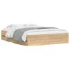 vidaXL Giroletto con cassetti rovere Sonoma 140x190cm materiale legno