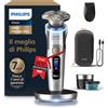Philips Shaver i9000 Prestige Ultra, rasoio elettrico Wet & Dry, tecnologia Skin IQ Pro, triplo sistema di sollevamento e taglio, lame di precisione NanoTech 360º, 5 modalità di rasatura, XP9404/31