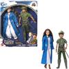 Mattel Disney Peter Pan & Wendy - Bambole Peter Pan e Wendy Darling, snodate con look caratteristici e abiti e scarpe rimovibili, giocattolo per bambini, 3+ anni, HNY36