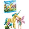 PLAYMOBIL Sunshine Bloom Collectible Unicorn with Fairy Set da gioco con statuine