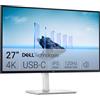Dell Monitor USB-C 27 Plus 4K - S2725QC - Display 27 4K (3840 x 2160) 120Hz 16:9, AMD FreeSync Premium, sRGB 99%, altoparlanti integrati, rapporto di contrasto 1500:1, Comfortview Plus - bianco
